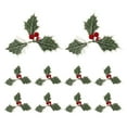 thumbnail image 1 of 10 piezas de plantas de Navidad creativas, púas de tallo, guirnaldas, accesorios, decoración, bayas artificiales, hojas verdes, plantas de selección para bricolaje, decoración del hogar, 1 of 5