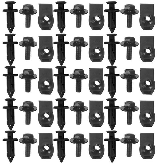 Masteelf 1 Set Engine Splash Shield Guard Body Bolts Screws Universal Bumper Clips Fastener Rivet Clips for Automotive Hardware and Car Parts