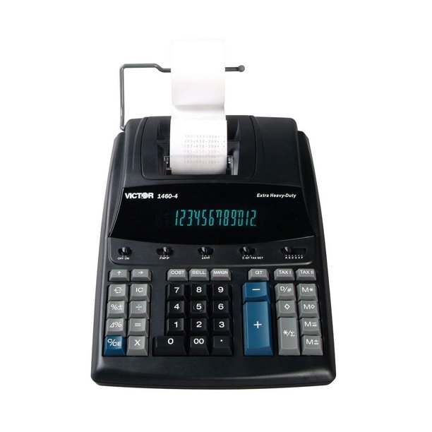Calculadora de impresión Victor 1460-4 de 12 dígitos extra resistente