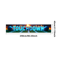 thumbnail image 3 of Football Themed Background Banner with Flaming Football Helmets and Touchdown Text, for Sports Parties Tailgating Events Fan Gatherings Decorations Backdrops, 3 of 4