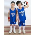 thumbnail image 2 of 76ers Simmons Jersey /children's Basketball Uniform Set Kids/blue, 2 of 3
