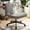 Gray, variant on Walsunny Armless Criss Cross Home Office Chair, Fabric Vanity Desk Chair with Wheels, Wide Seat Swivel Task Computer Chair, White