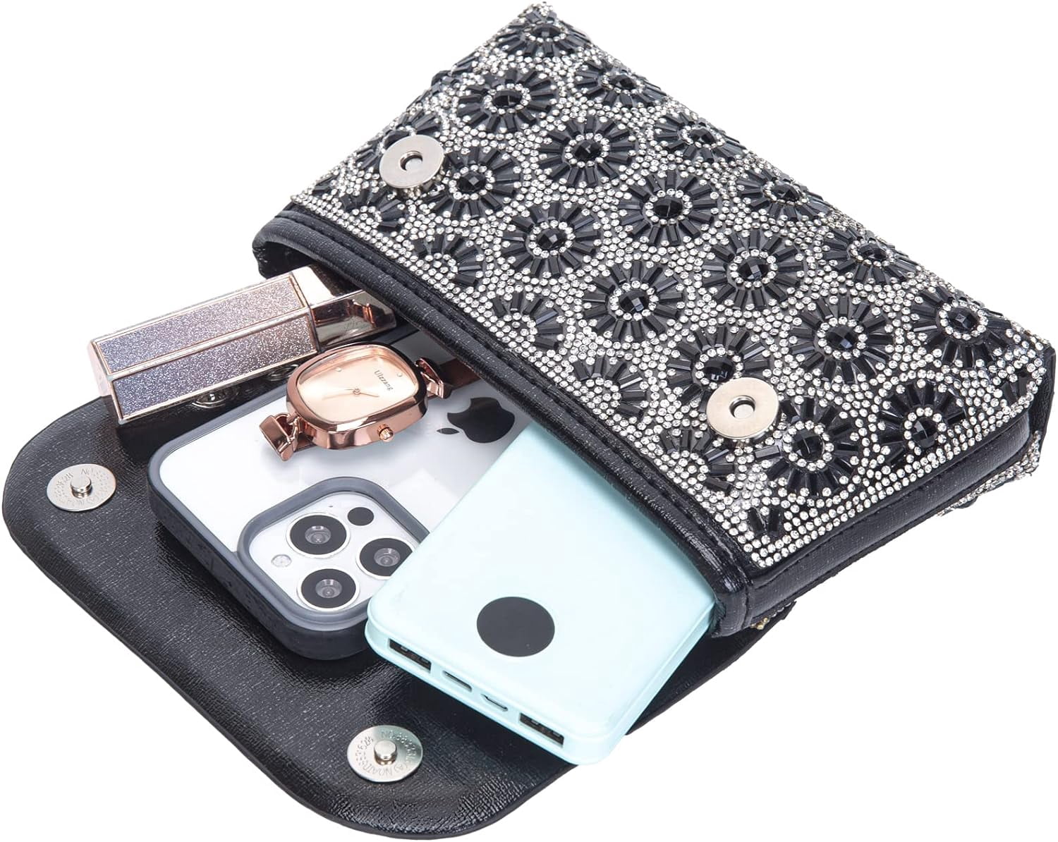 Shoulder Bags Crossbody Bag Purses Handbags Crystals Rhinestone Evening Bag for Women Clutch Purse with Chain