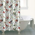 thumbnail image 4 of White Christmas Gnome and Light Pattern Shower Curtain 36"x72" ,Bathroom Decorative Shower Curtains Set with 12 Hooks,Modern Waterproof Washable Shower Curtain, 4 of 6