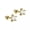 Gold, variant on MATROOY Sterling Silver 925 Star Cz Stud Earrings A4377-Silver-5 mm
