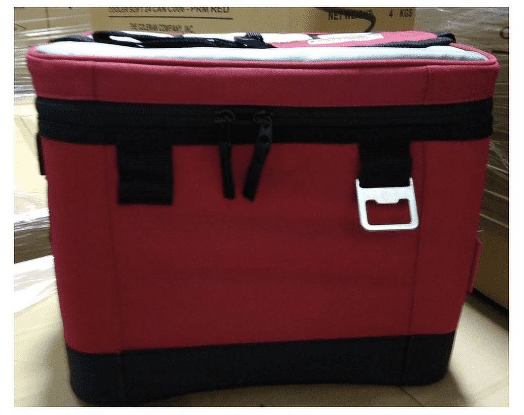 Coleman 9 Can Collapsible Soft Sided Cooler Bag, Red 