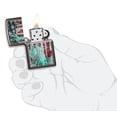 thumbnail image 5 of Zippo Statue Of Liberty Design Black Ice Pocket Lighter, 5 of 6