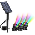 thumbnail image 1 of Solar Pond Lights (3 Pack), Solar Underwater Spotlights with 2 Modes, IP68, Pond Lighting, RGB Color Changing Landscape Spotlights, Garden Lighting, 1 of 5