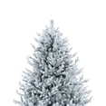 thumbnail image 6 of Ginebra Snow Flocked Christmas Tree Prelit, Realistic Snowy Frosted Christmas Tree with Lights by Naomi Home-Color:Snow Flocked,Height:7.5ft, 6 of 10