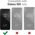 thumbnail image 2 of for Samsung Galaxy S24 Case with Slide Camera Cover+Screen Protector (1 Pack), Rotated Ring Kickstand Military Grade Shockproof Protective Cover-Grey, 2 of 13
