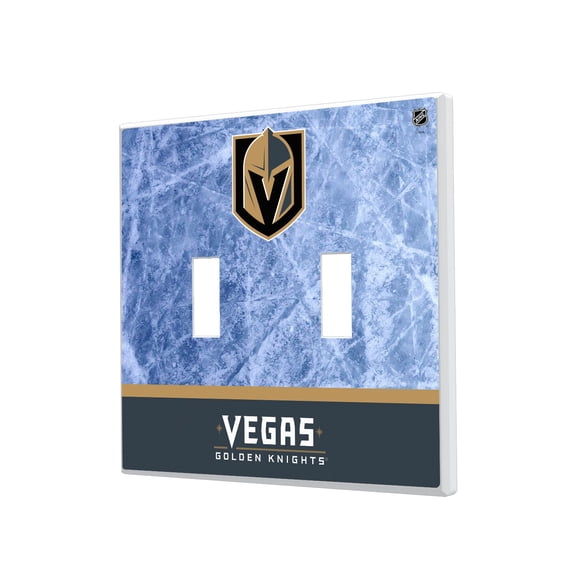 Vegas Golden Knights Wordmark Double Toggle Lightswitch Plate