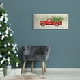 thumbnail image 2 of Stupell Industries No Place Like Home Expression Red Truck Christmas Tree Inspirational Painting Gallery Wrapped Canvas Art Print Wall Art, 13 x 30, 2 of 6