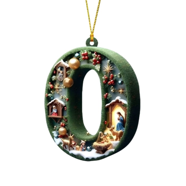 Decoraciones Del Árbol de Navidad 26 Letras Decoración Del Árbol de Navidad Colgante Ornamentos Del Árbol de Navidad Ornamentos de Navidad Personalizados Decoración de Navidad Decoración Colgante Del