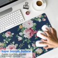 thumbnail image 4 of Long Mouse Pads for Desk,Pioneer Flower Floral Print Pattern Desk Mats on Top Of Desks, Desk Mouse Pad Extra Large with 3mm Non-Slip Base and Stitched Edge for Gaming,Office,Work,Home 31.5"x15.7", 4 of 6
