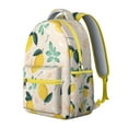 thumbnail image 2 of Summer Backpack with Fresh Lemon Print Lightweight and Stylish School Bag Featuring Bright Yellow Floral Design, 2 of 6