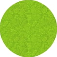 thumbnail image 1 of Ahgly Tapis Rond Lavable en Machine Intérieur Transitionnel Vert Pois, 7 Pieds Rond, 1 of 7