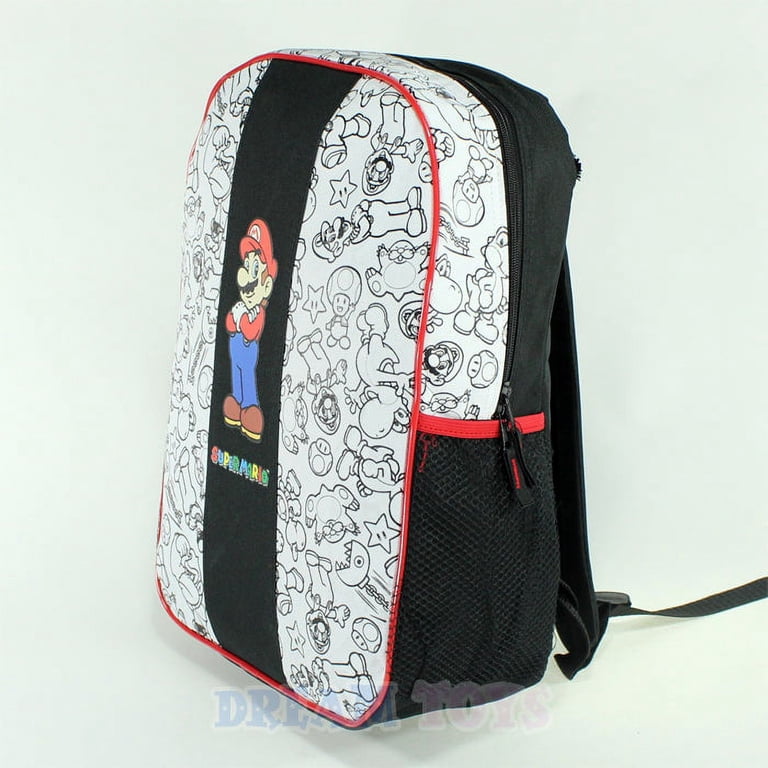 Backpack - Super Mario - Yoshi Mushroom Star Luigi Toad New 033136