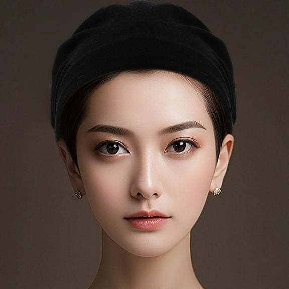 HONITANO 1Set Triangle Headscarf High Elastic Material for Girls Hair Covering