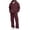 Wine, variant on ASDFVBKG Men's 2 Piece Fleece Tracksuit, Full Zip Hoodie Jacket & Elastic Waist Jogger Pants Casual Athletic Outfit Set Blue 3XL