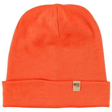 Tuque à Revers Ridge - 100 Laine Mérinos - Bonnet d'Hiver Chaud - Blaze Orange