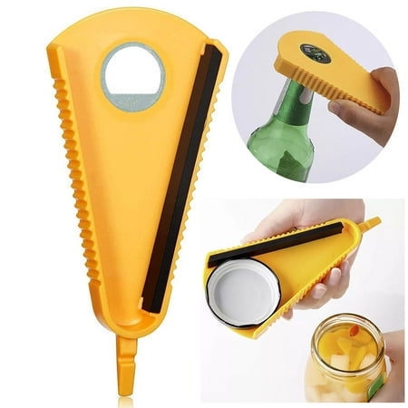 

Dsseng Can Opener Multi V Shaped Bottle Can and Jar Opener Function Container Jam Caps Opener Kitchen Tools Lid Seal Remover Lid Twist