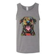 thumbnail image 3 of My Favorite Breed is The One In Need | Colorful Labrador Dog | Dean Russo Art Animal Lover Mens Sleeveless Top, Heather Grey, S, 3 of 5