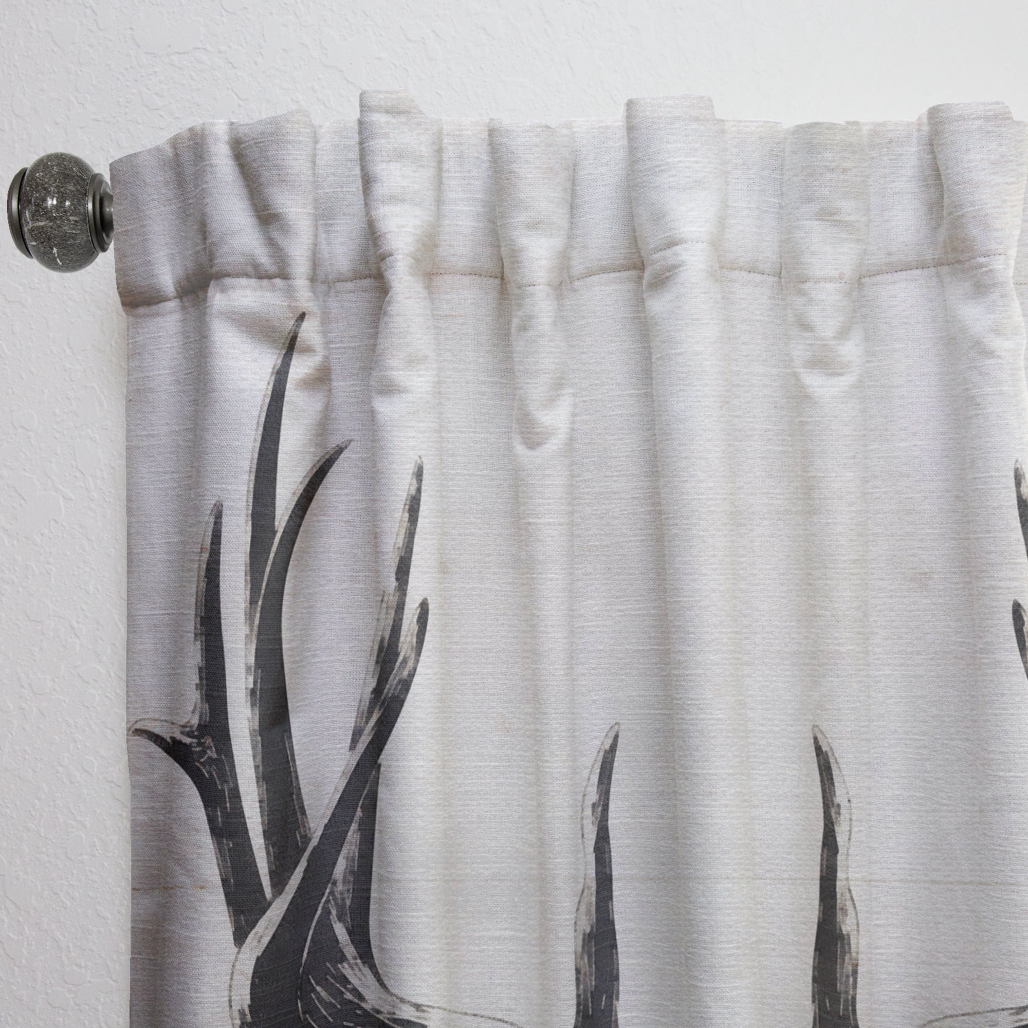 Designart 'Beautiful and Wild Deer VII' Farmhouse Curtain Panel
