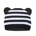 thumbnail image 2 of Spencer 2 Pack Newborn Baby Beanie Preemie Boys Girls Hats Autumn Winter Bear Ears Infant Caps Toddler Beanie Caps for 0-6 Months, Striped, 2 of 10