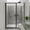 Matte Black, variant on Seawin Axio Pivot Shower Door 29.25 - 30 in. W x 72 in. H Polished Chrome Hardware 5/16 inch (8 mm) Thick Clear Glass Polished Chrome