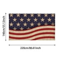 thumbnail image 2 of Independence Day Themed Cloth For Dining And Event Use Blend Festive Patriotic Centerpiece Independence Day And Linen Tablecloth Coffee Cloth Dining Table Cloth, 2 of 6