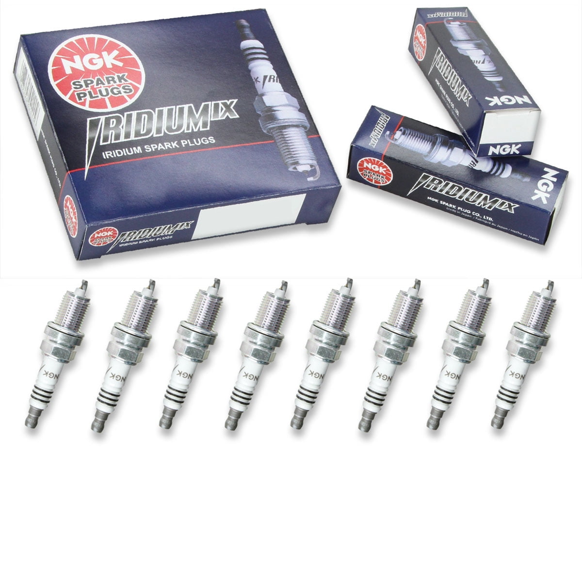8 pc NGK 2477 Iridium IX Spark Plugs for 1UNG-18-110 4419 4701 5303 9651 999-06910-X9-019 BY481-ZFR5F FR8LII33X IK16 IK16TT MZ602068 XP5224 XP5224DP2 XP5405 XP5405DP2 XP985 XP985DP2 Ignition Wire