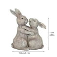 thumbnail image 4 of Valentines Day Decorations Animal Couple Statue Two Animal Together Figurine Romantic Hug Lover Statue Art Sculpture Home Decor Or Romantic Anniversary & Valentine's Day Gifts, 4 of 6
