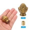 thumbnail image 3 of Uxcell 36 x 28mm  Lamp Finials Caps Knob, Solid Lamp Shade Top Decoration Screw Cap Nuts, Gold Bronze 1 Set, 3 of 7