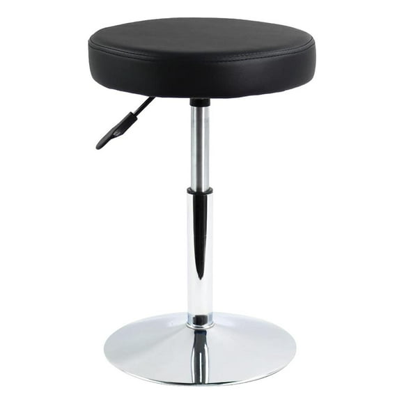 Taburete Giratorio FURWOO Negro Altura Ajustable Pequeño para Oficina, Spa, Salón, Manicura y Tatuaj