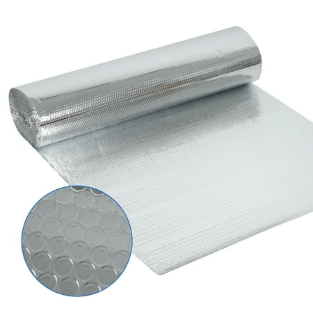 Nisorpa Bubble Reflective Thermal Aluminum Foil Roll  Radiant Heat Barrier Insulating Foam 4  x 100  (400 Sqft)