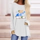 thumbnail image 1 of Pntutb Mujeres Casual Navidad Sudaderas Manga Larga Invierno Otoño tops Cozy Pullover Suéter Camisas Tee Blusa Pntutb Pntutb-7106, 1 of 6
