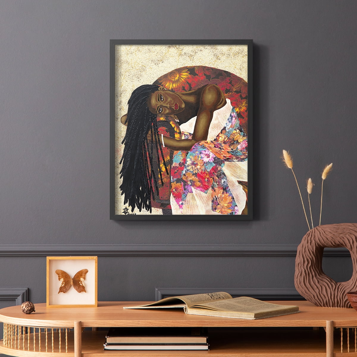 Woman Strong III Framed Print - Solid Wood in Single Picture Frame Solid Wood 2 Framed Print