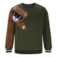 thumbnail image 4 of Blusas y camisas de manga larga con cuello redondo para hombre, estilo casual, con bloques de color, cuello redondo, manga larga, estilo jersey, blusa de poliéster para hombre., 4 of 8