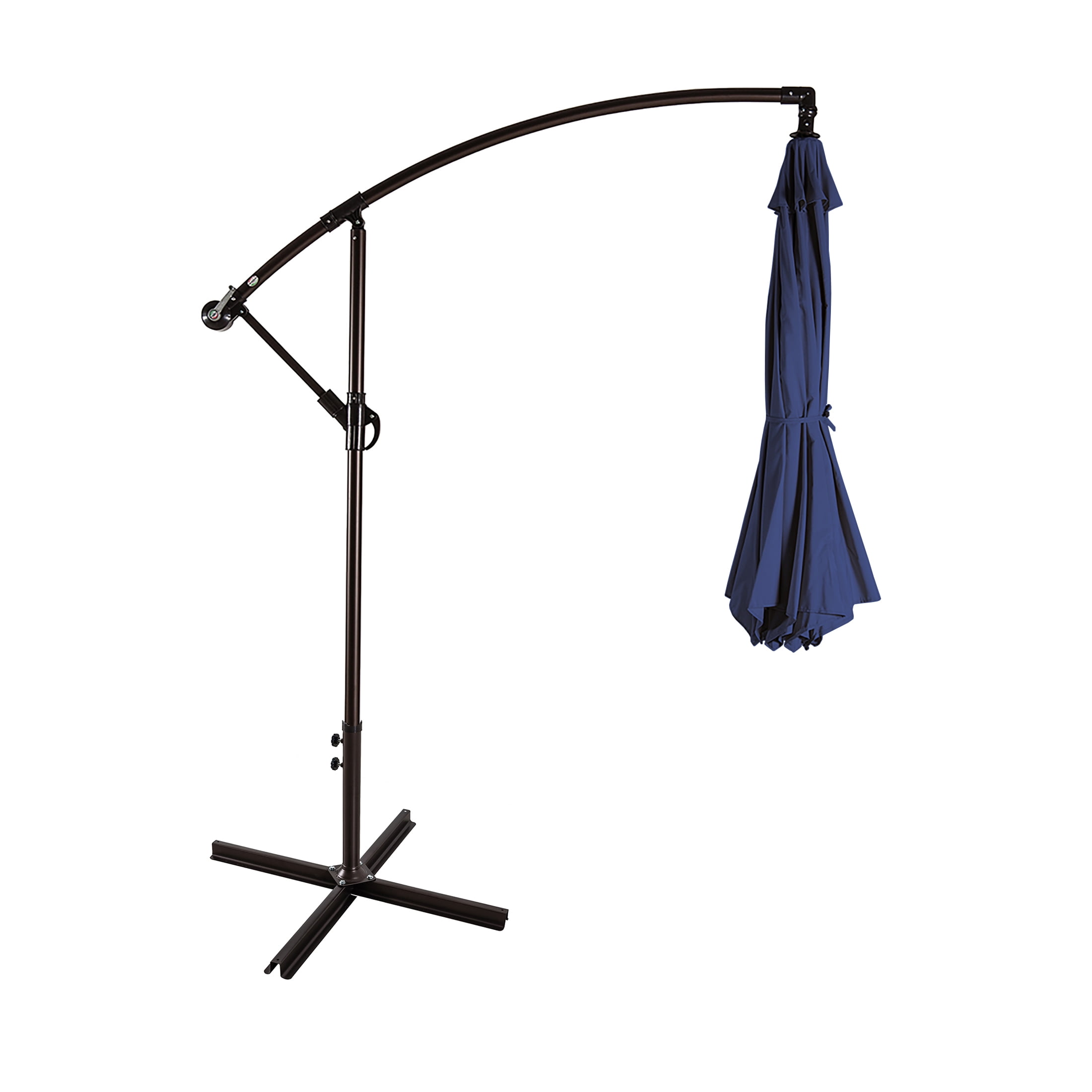 GARDEN 10 Ft Offset Cantilever Umbrellas for Patio Outdoor Shade, Navy Blue