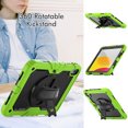 thumbnail image 4 of XYX For iPad (A16)11th /10th Generation 11/10.9 inch 2025/2022 Case, 360 Rotating Shockproof Cover with Stand, Screen Protector, Shoulder Strap, Lime, 4 of 7