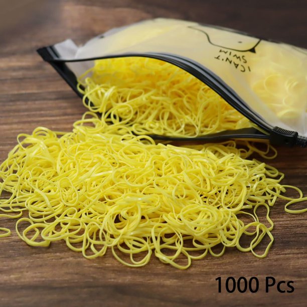 1000 Uds. Banda de goma desechable para el cabello para niños, lazos para el pelo de cola de caballo, bandas elásticas coloridas para el cabello, accesorios para el cabello de bebé Tan Jianjun unisex