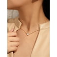 thumbnail image 2 of PROSTEEL Collar con colgante de amor de corazón de plata esterlina, collares de cadena chapados en oro, colgante de circonita cúbica para mujeres, niñas, cumpleaños, colección de San Valentín, 2 of 8