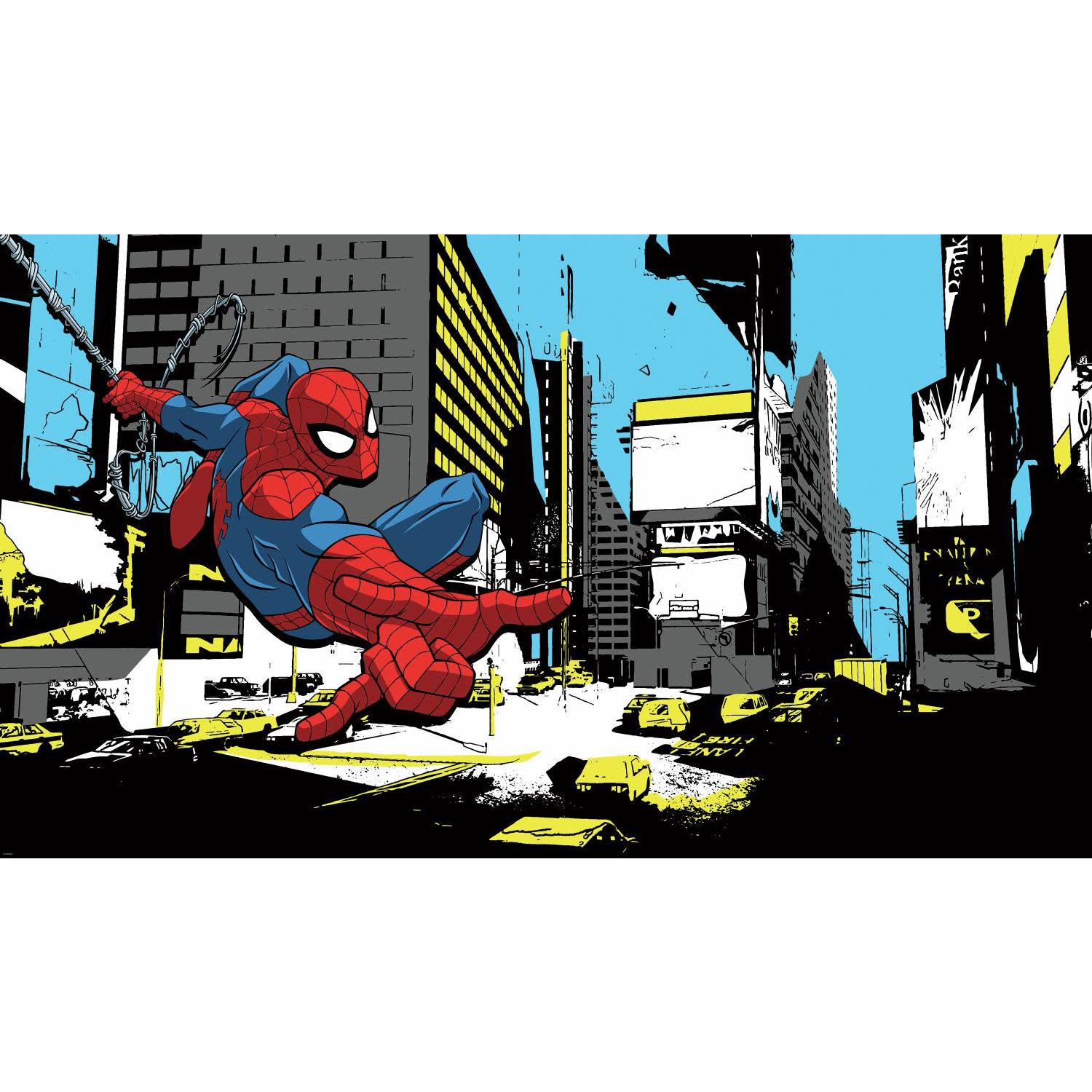 RoomMates Marvel Spider-Man Red XL Removable Modern Wallpaper Mural, 6' x  ' 