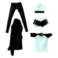 thumbnail image 4 of Figura de mujer a escala 1/6, ropa con capucha, chándal, conjunto deportivo para entrenamiento, pantalones deportivos Azul, 4 of 7