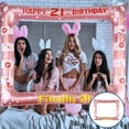 thumbnail image 6 of Worgeous Pink PVC Inflatable Birthday Photo Booth Frame Lightweight Prop for Memorable Party Moments 34.5x25.5 in, 6 of 8