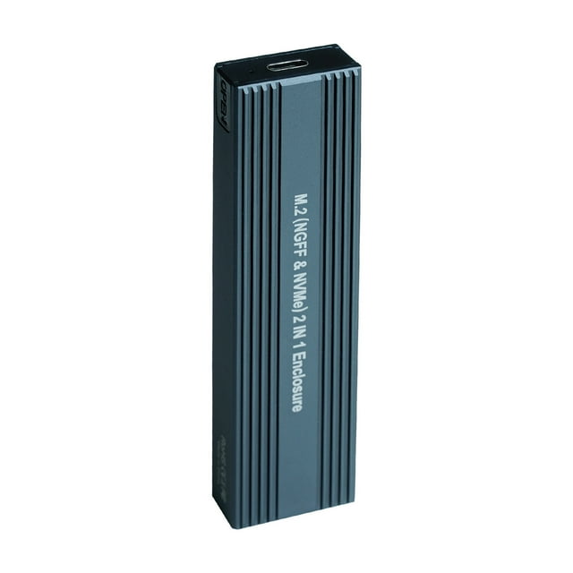 Amdohai M.2 NVMe&SATA Dual Protocol Mobile Hard Disk Case External SSD Enclosure High-speed Transmission Aluminium Magnesium Alloy Shell