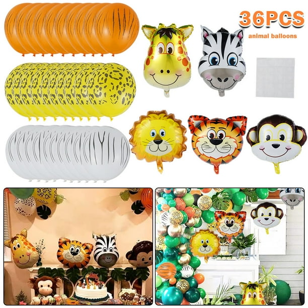 BUTORY Jungle Animal Balloons,Zoo Animal Balloon Kit Birthday Party Jungle Wild Animal Theme Balloon Decorations Children's Birthday Party Baby Shower Decorations BUTORY Jungle Animal Balloons,Zoo Animal Balloon Kit Birthday Party Jungle Wild Animal Theme Balloon Decorations Children's Birthday Party Baby Shower Decorations