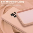 thumbnail image 4 of Case for Samsung Galaxy S9, Slim Liquid Silicone Case Shockproof Full Body Protection Phone Case with Anti-Scratch Microfiber Ultra Slim Soft Rubber Cover Cute Bumper - Pink, 4 of 13