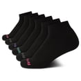 thumbnail image 1 of Calcetines Reebok para mujer Comfort Cushioned Quarter Cut, paquete de 6, 1 of 7