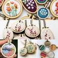 thumbnail image 4 of 10PCS Wooden Small Embroidered Mini Round Cross Stitch Fixed Frame Sewing Accessories, 4 of 7